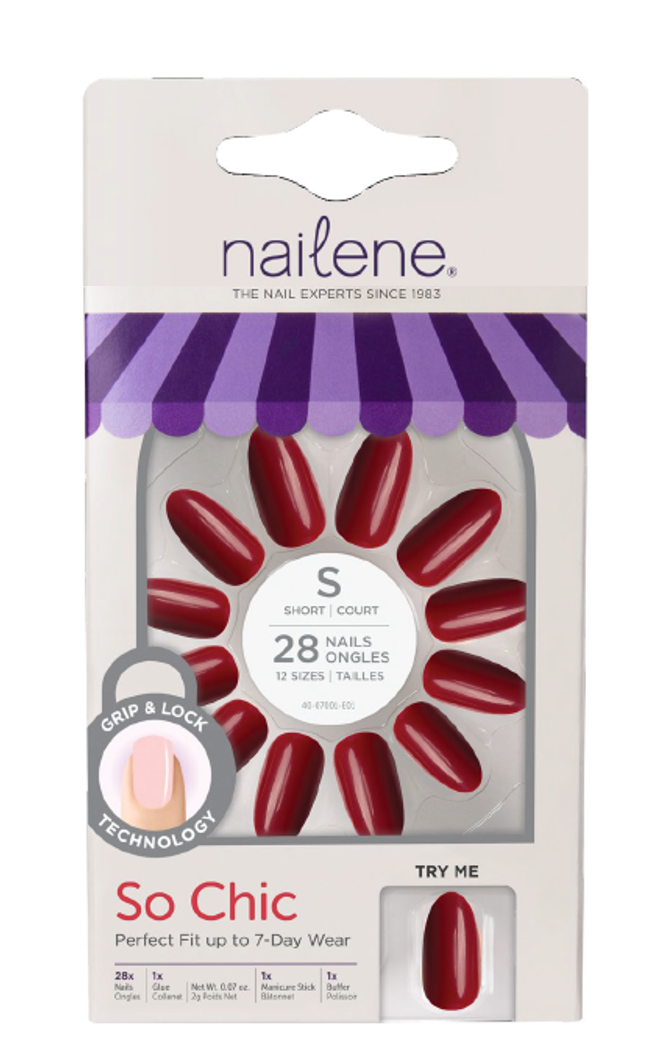Nailene - Red Gloss - Stiletto (28 pcs)