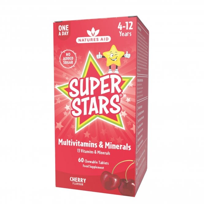Super Stars Multivitamins and Minerals 60 Chewable Tablets