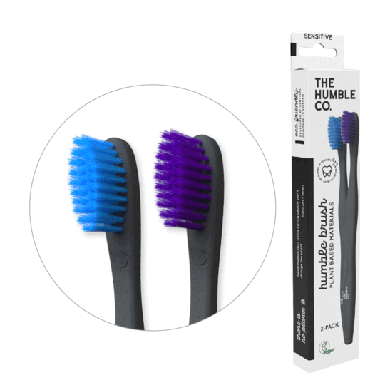 The Humble Co Plant Based Tooth brush - Twin Pack (mixed Colours)